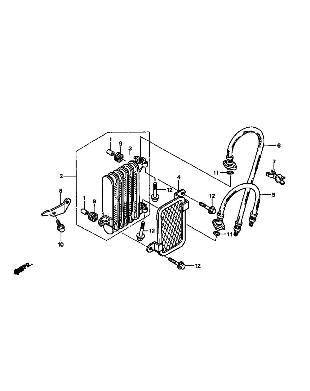 Gxv670 Oil Cooler Diagram and Parts List for M54-HN 53BB5ETW750-24-HP Cub Cadet Lawn Tractor